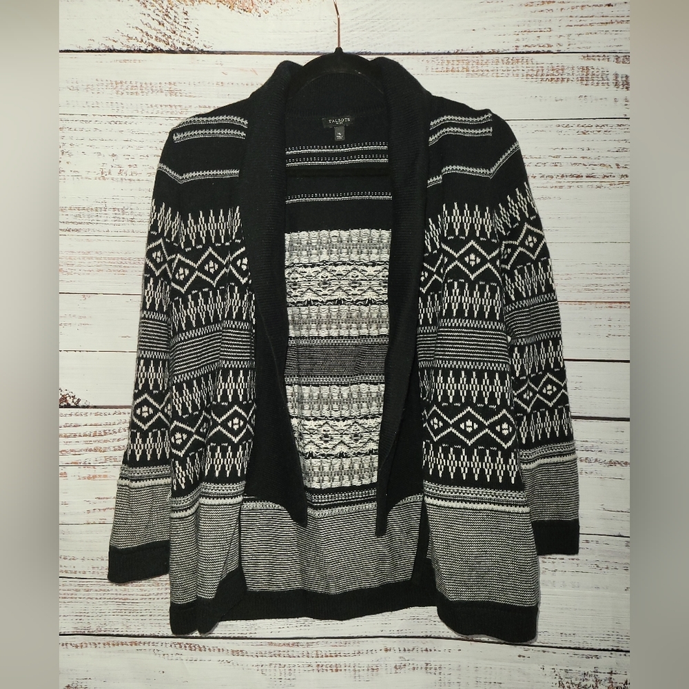 Talbots MP Open Front Cardigan